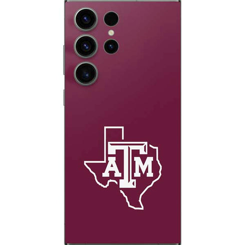 Texas A&M University Black Logo Galaxy S25 Ultra Skin